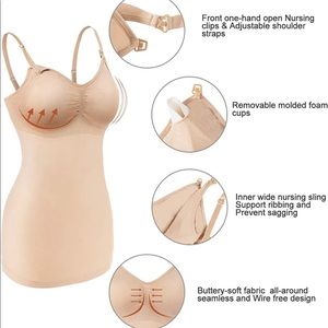 Angelhood Maternity Nursing Tank Tops for Breastfeeding